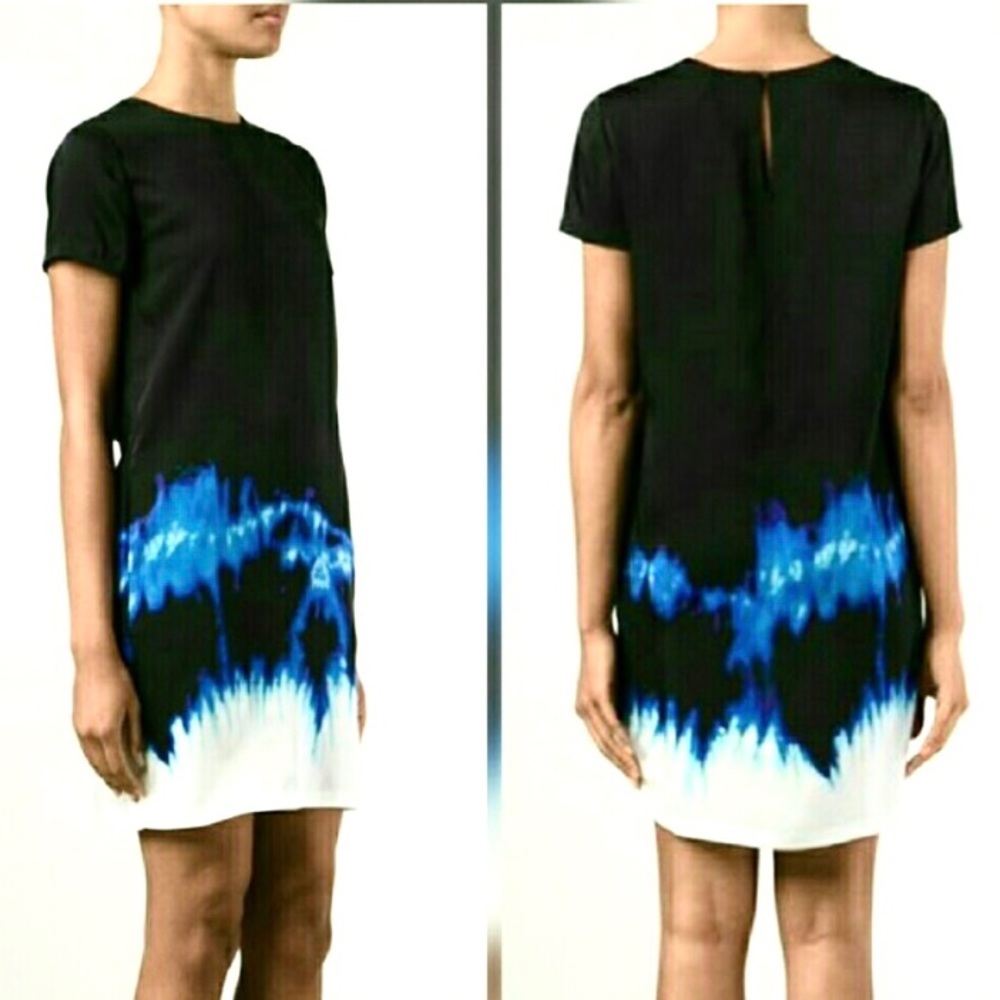 (SOLD) VINCE Tie Dye Sleeveless Short Silk Dress 4 - Picture 2 of 10
